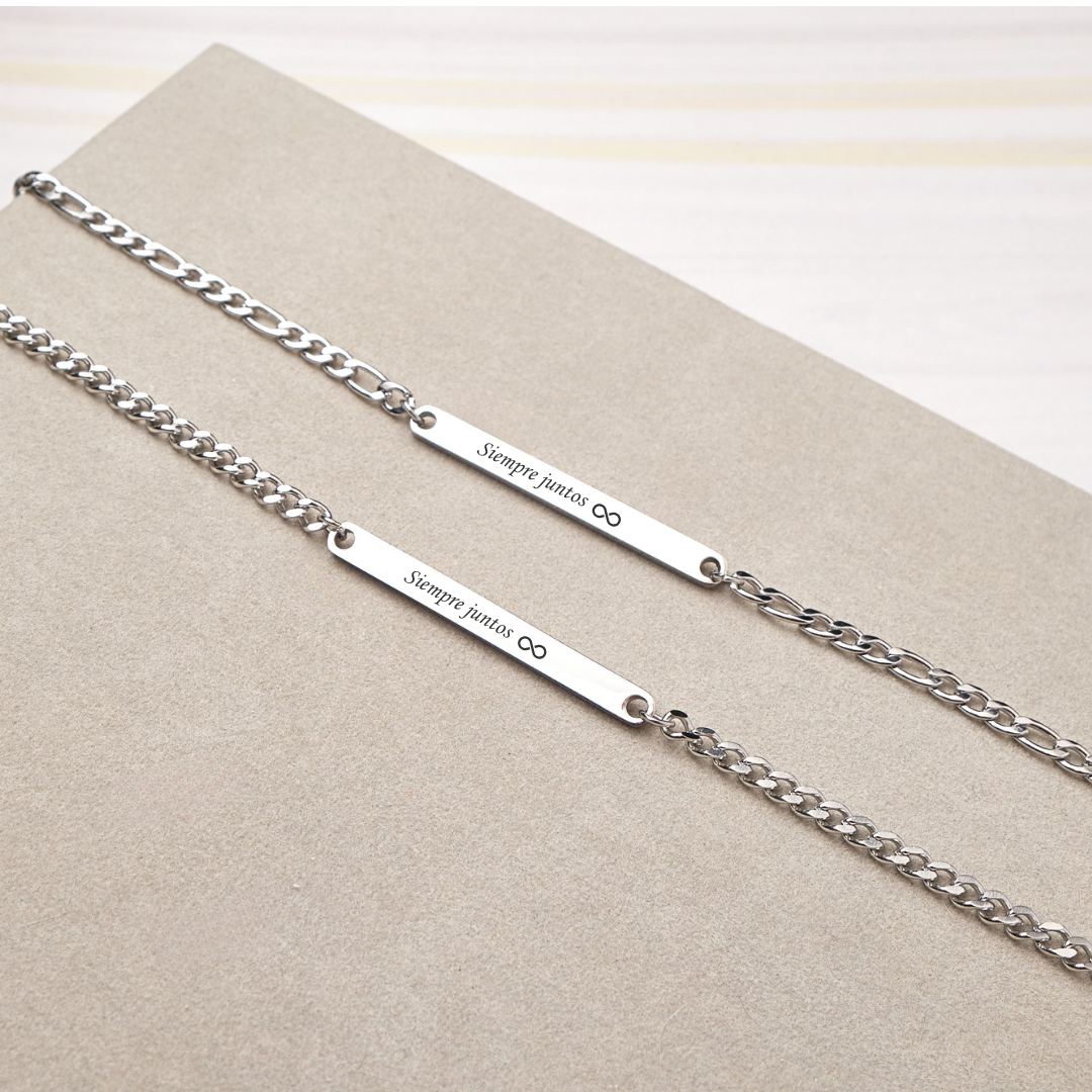 Pack - Pulseras Carla - Silver - Personalizadas