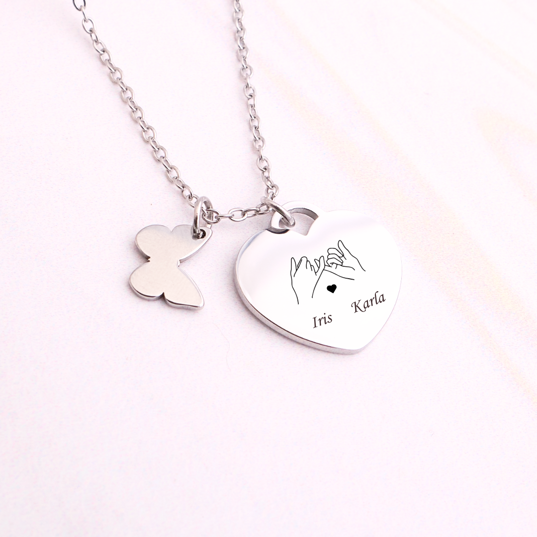 Collar Corazón - Silver - Personalizado