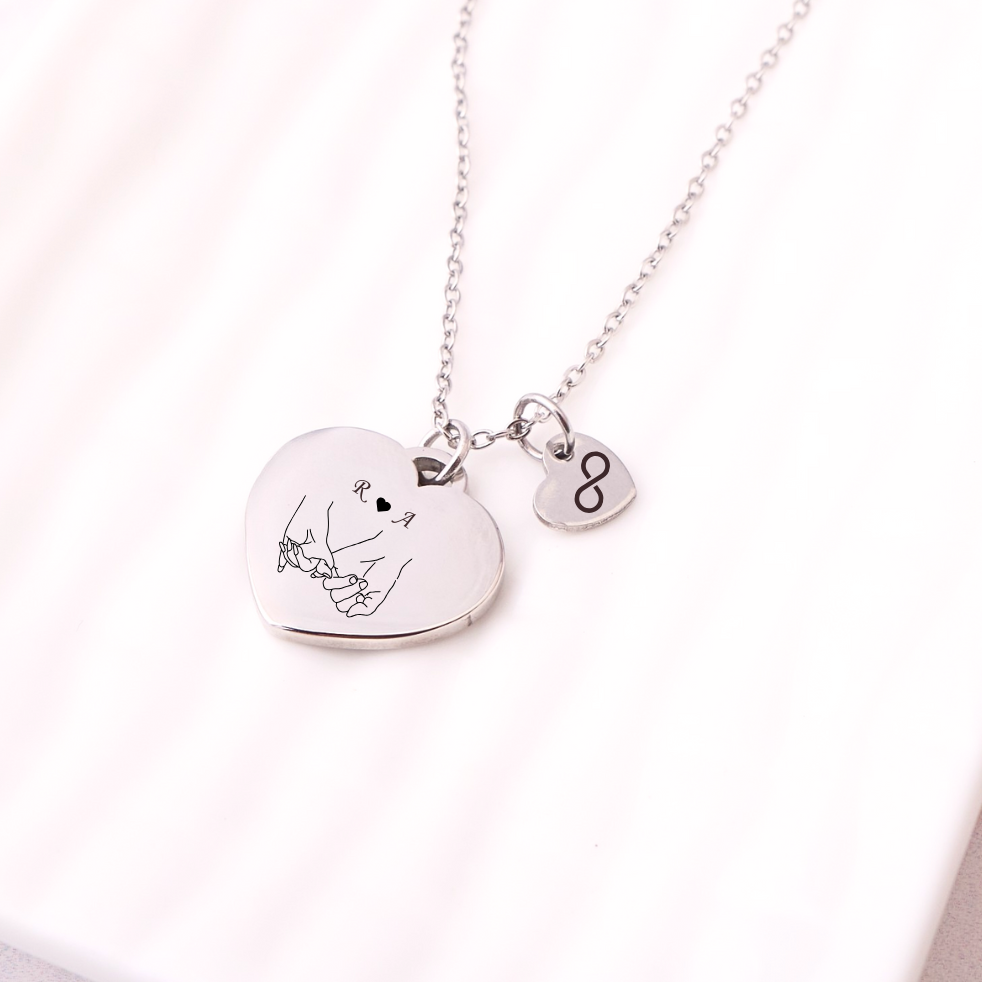 Collar Corazón - Silver - Personalizado