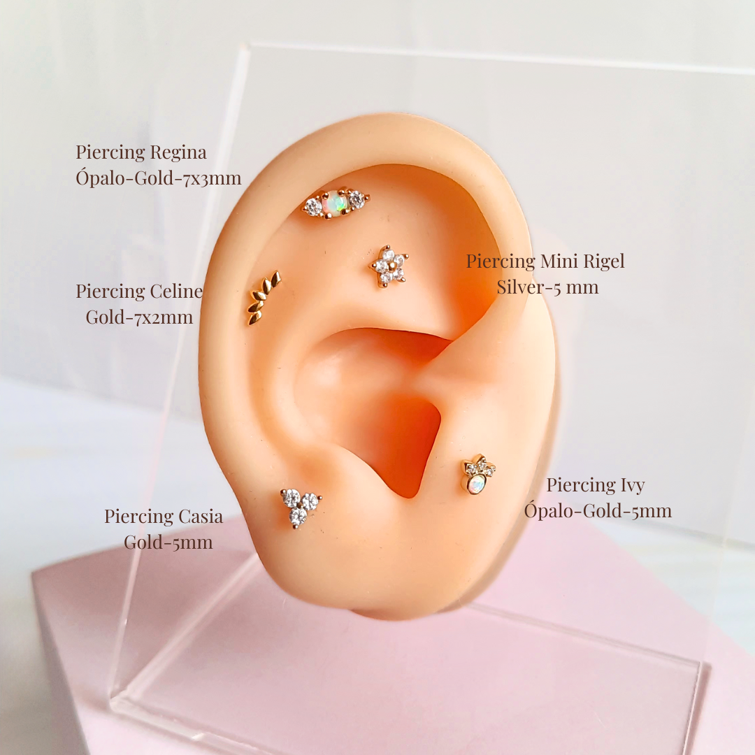 Piercing Casia - Cristal - Gold - 5mm