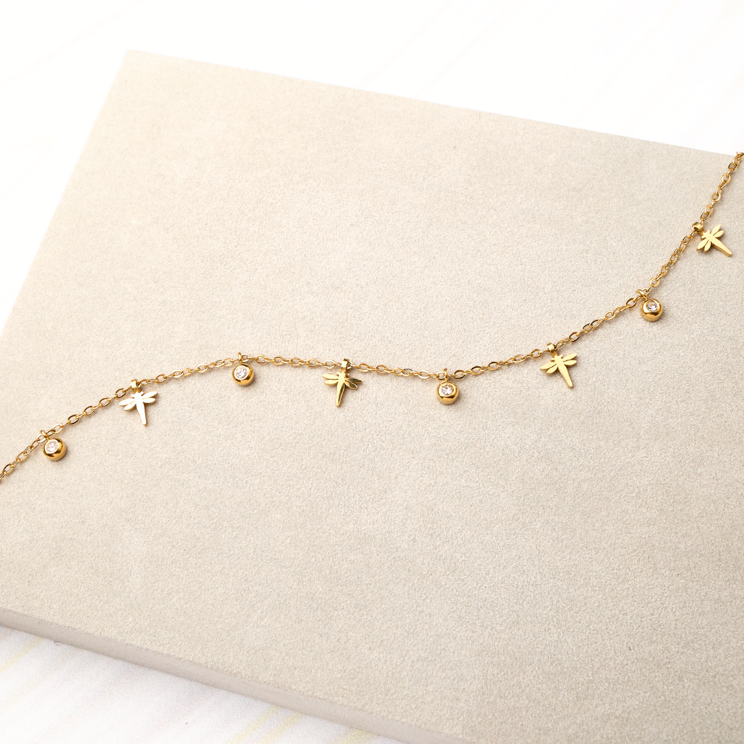 Tobillera Libélula - Gold