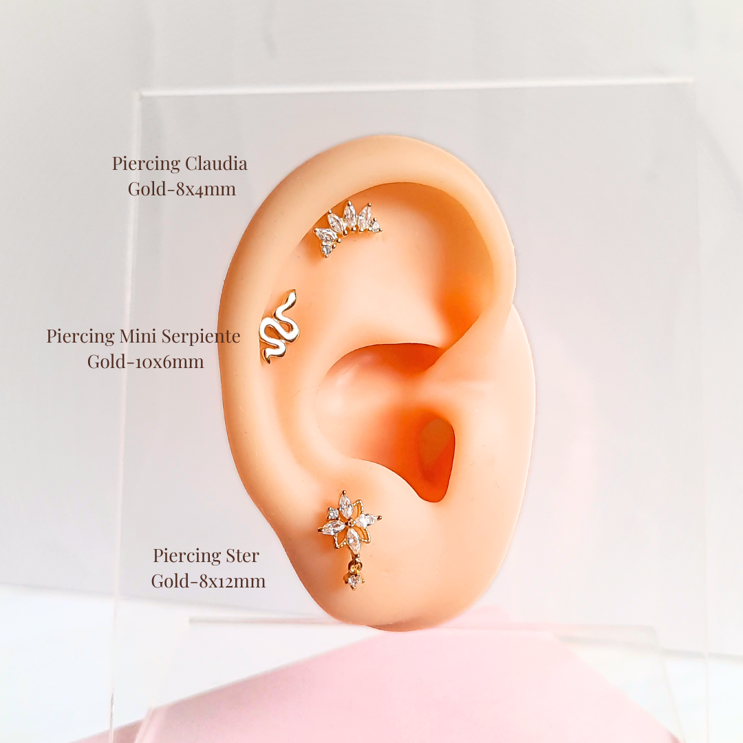 Piercing Claudia - Gold - 8x4mm