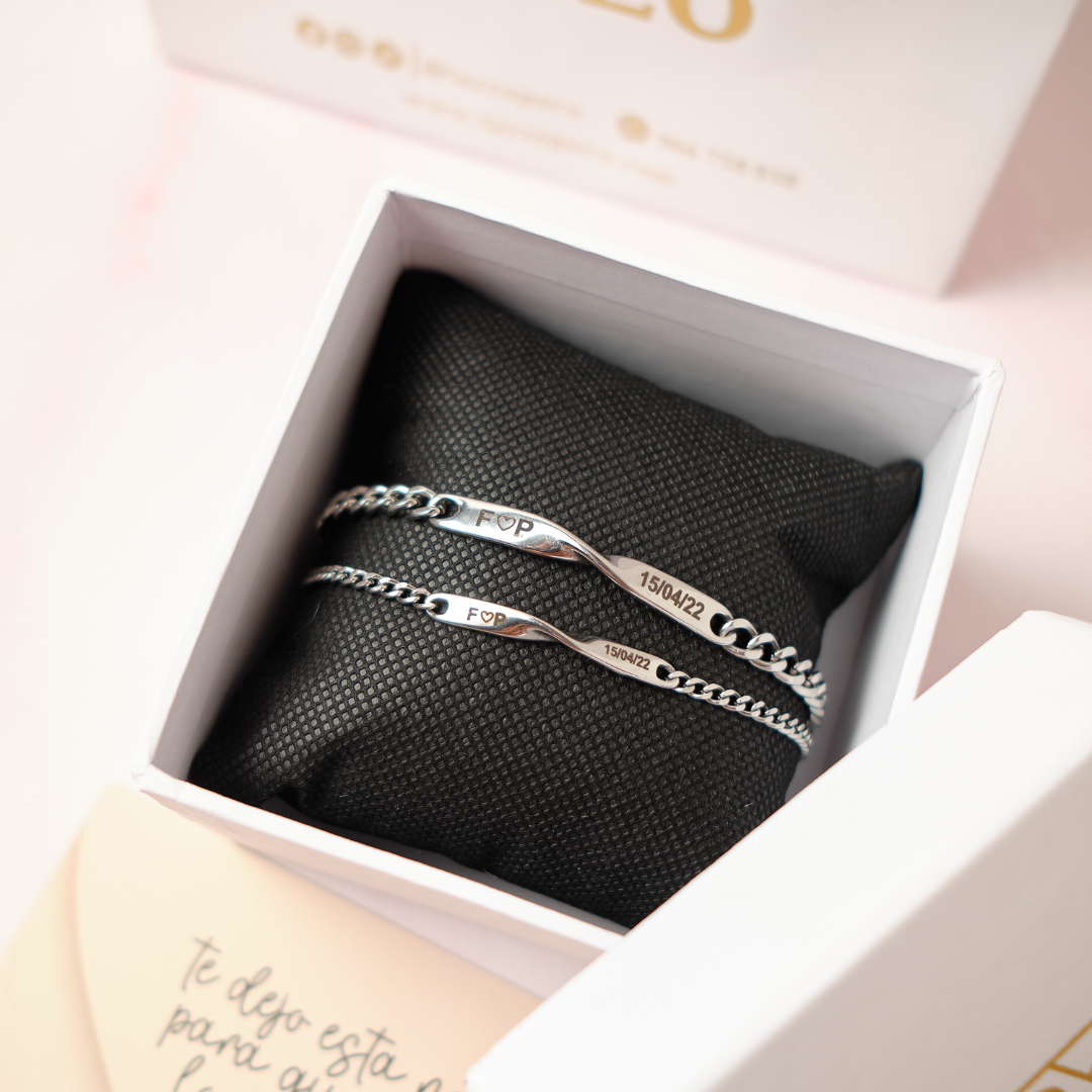 Pack - Pulseras Afrodita -Silver - Personalizadas