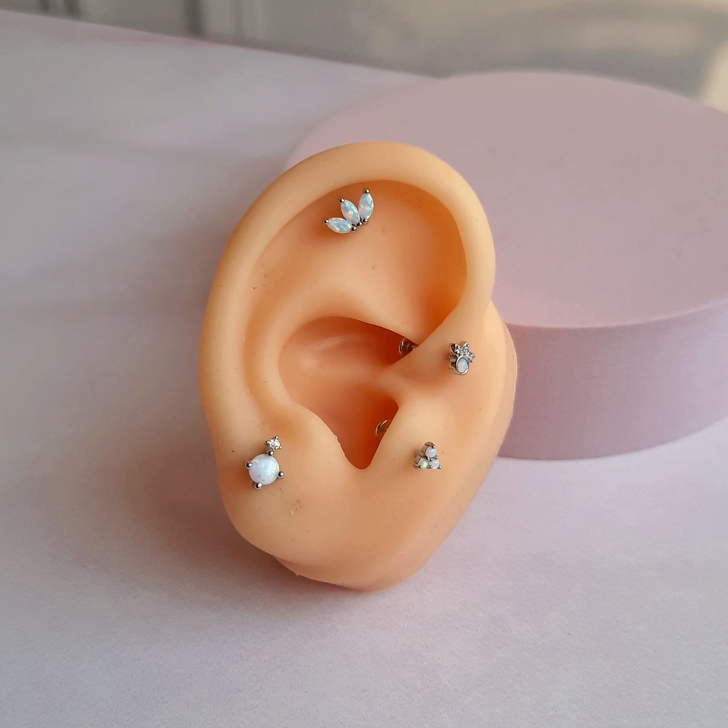 Piercing Casia - Ópalo - Silver - 4 mm