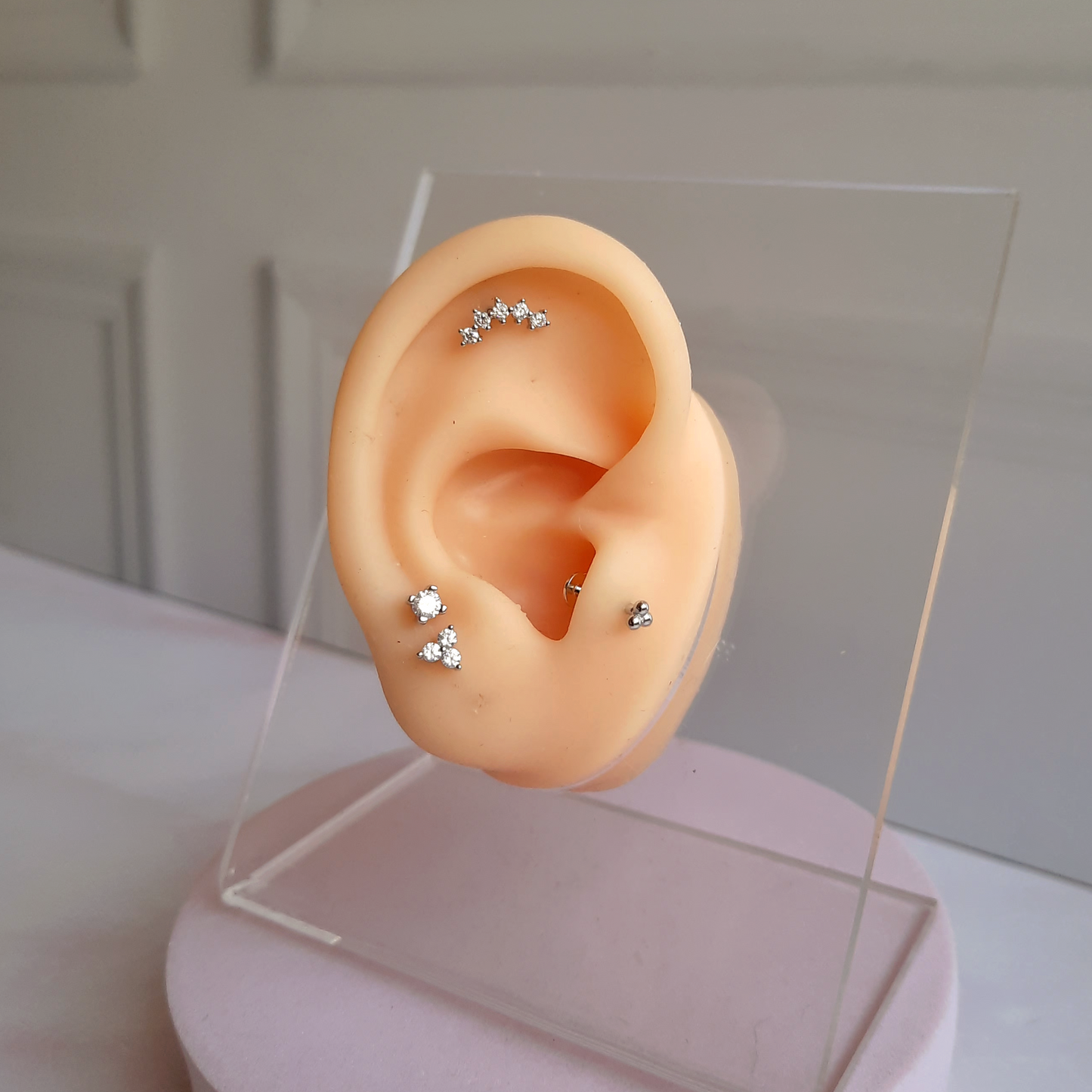 Piercing Casia - Cristal - Silver - 5 mm