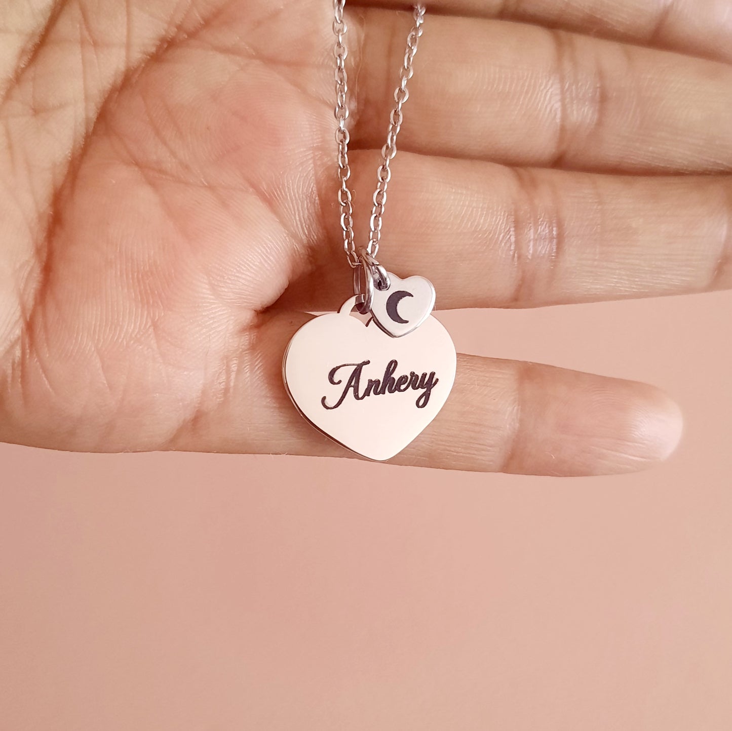 Collar Corazón - Silver - Personalizado