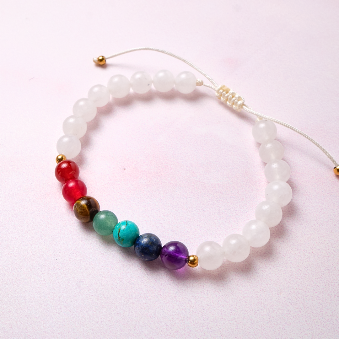 Pulsera Chakras - Blanco