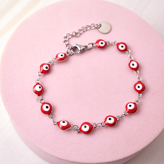 Pulsera Turkey - Rojo - Silver