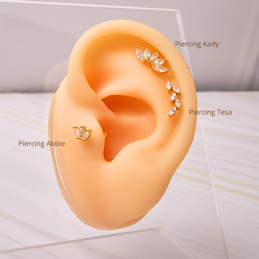 Piercing Tesa - Gold - 12x3mm