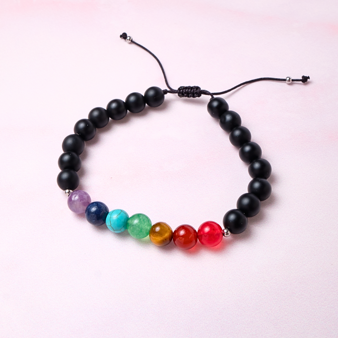 Pulsera Chakras - Negro