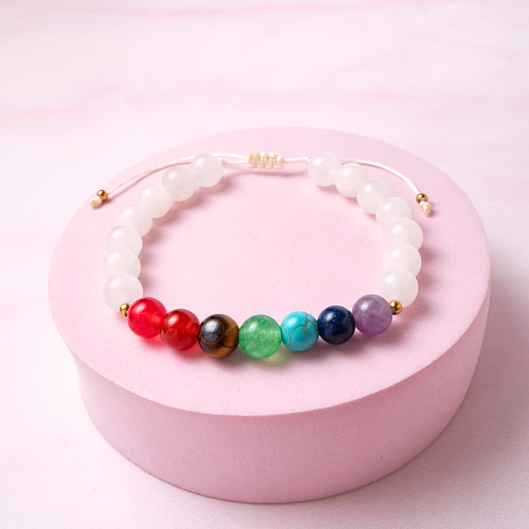 Pulsera Chakras - Blanco