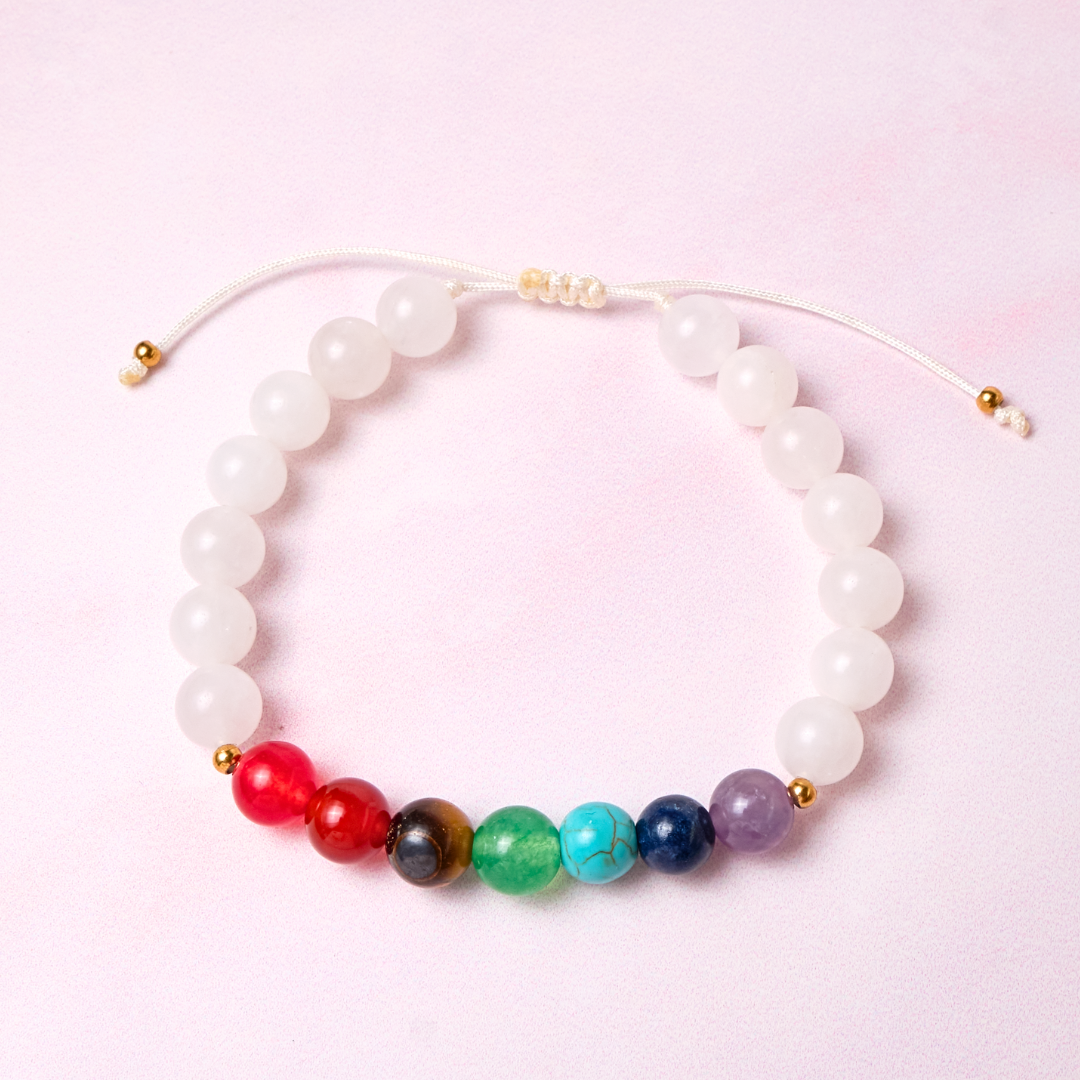 Pulsera Chakras - Blanco