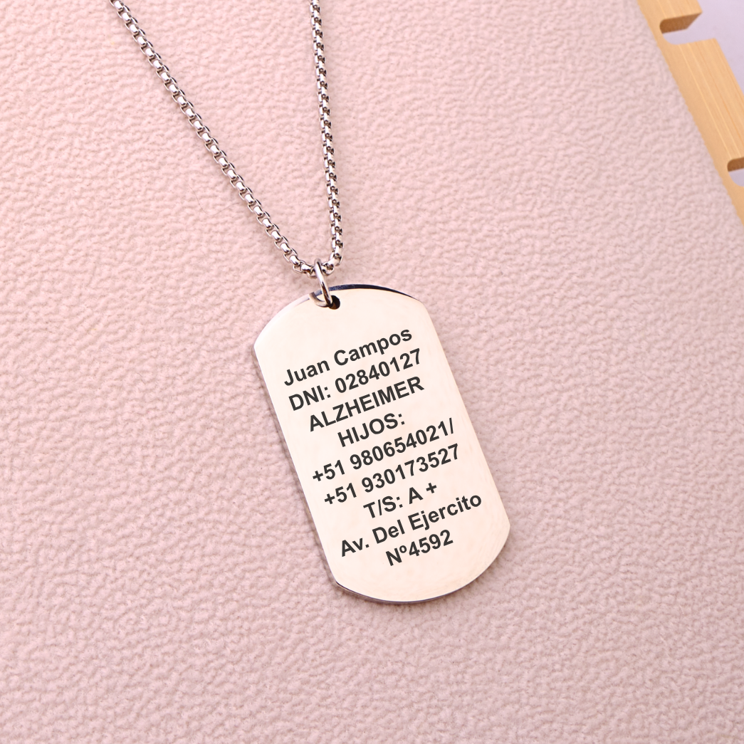 Collar Zeus - Silver - Personalizado