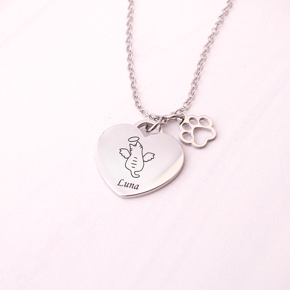 Collar Corazón - Silver - Personalizado
