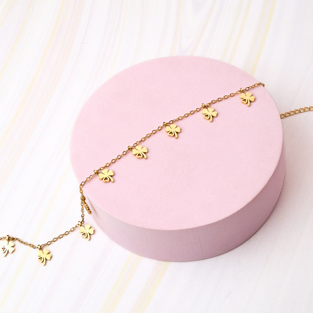 Tobillera Trébol - Gold