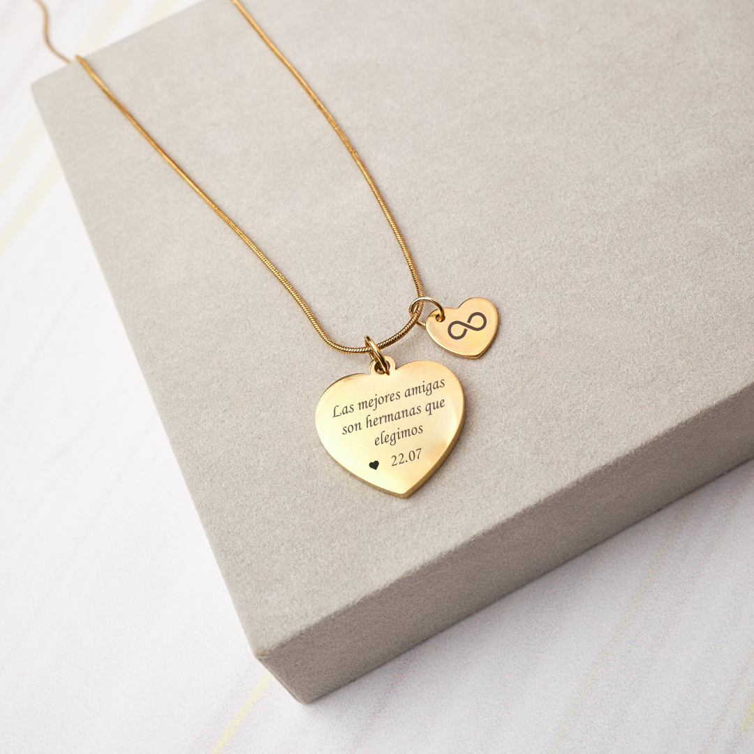 Collar Corazón - Gold - Personalizado
