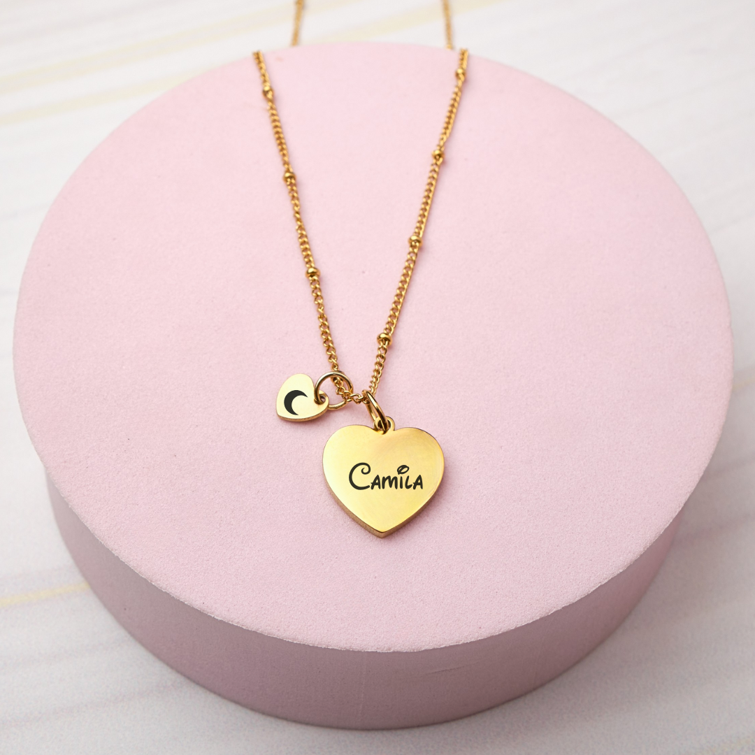 Collar Corazón - Gold - Personalizado