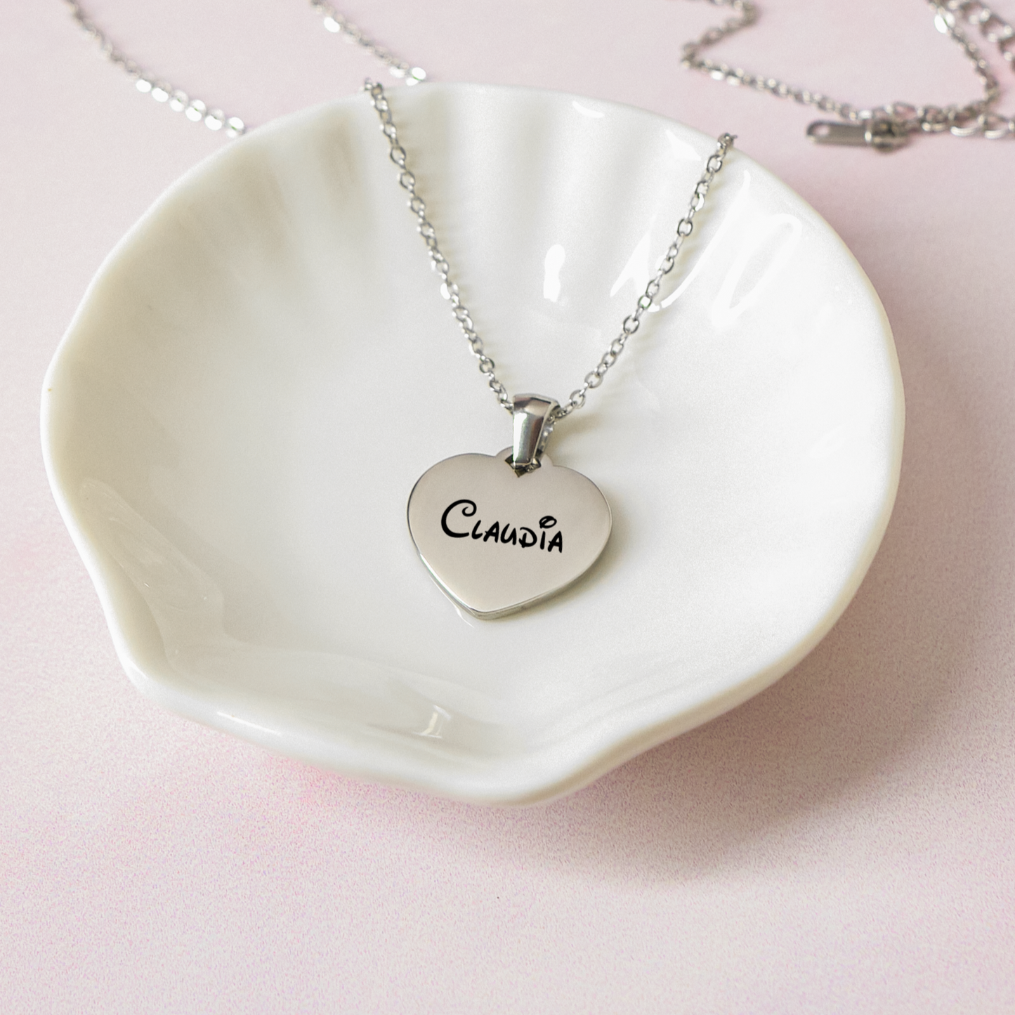 Collar Corazón - Silver - Personalizado