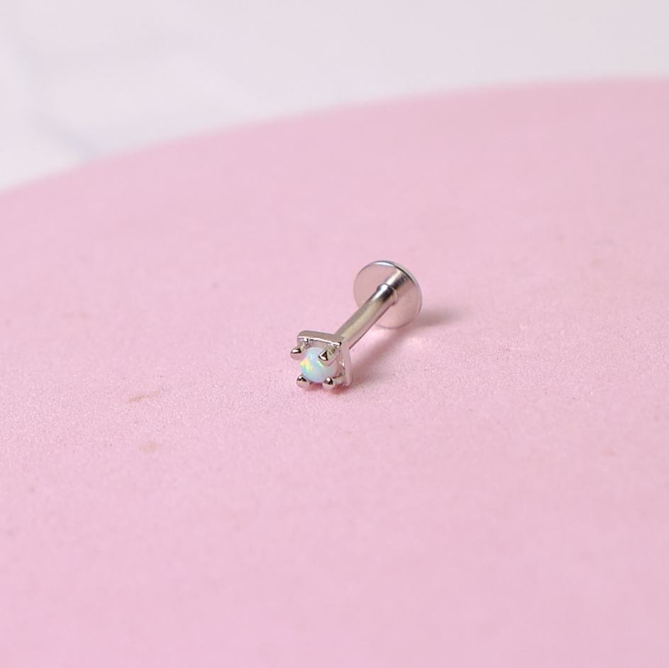 Piercing Valeria - Ópalo - Silver - 3mm