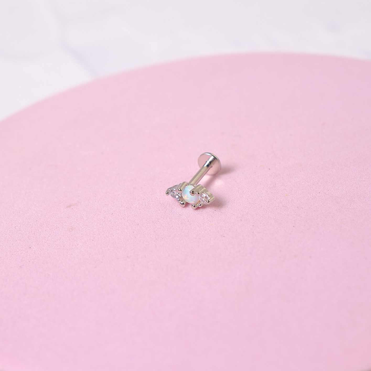 Piercing Regina - Ópalo - Silver - 7x3mm