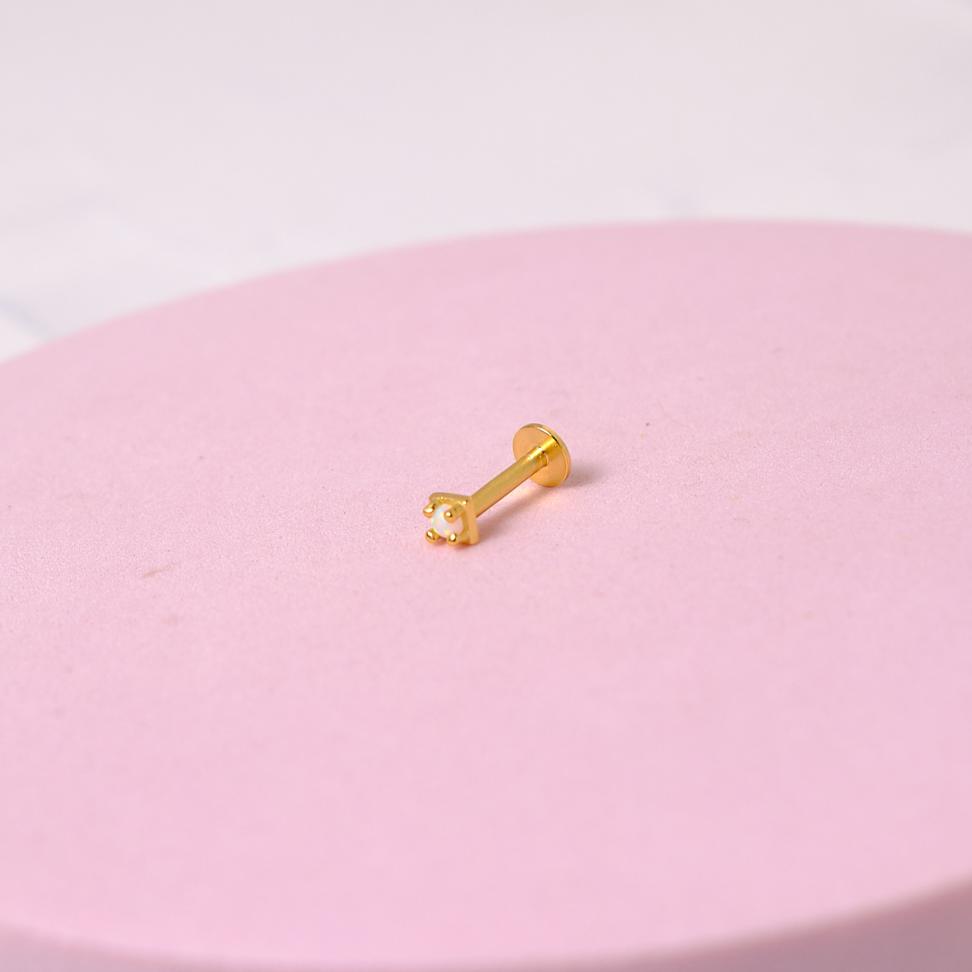 Piercing Valeria - Ópalo - Gold - 3mm