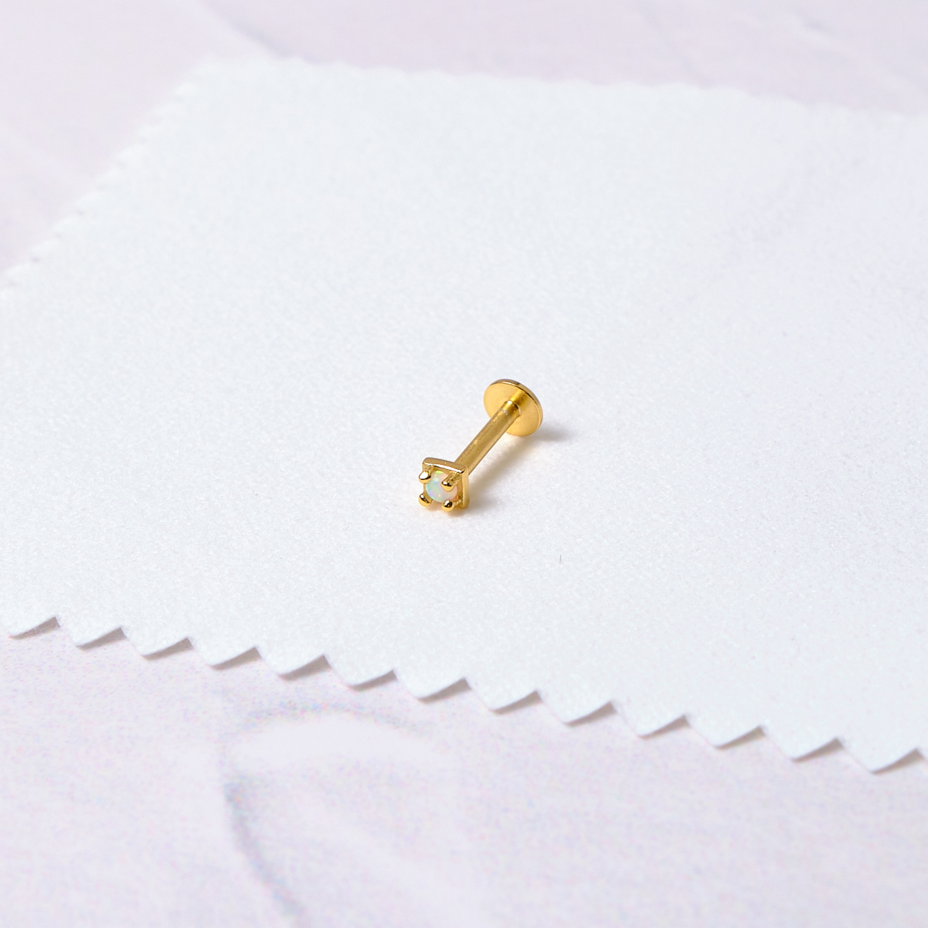 Piercing Valeria - Ópalo - Gold - 3mm