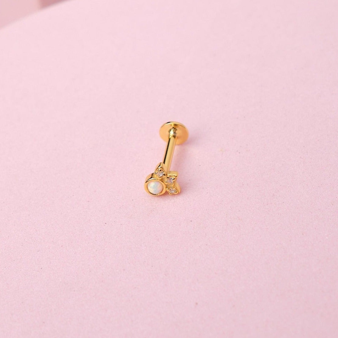 Piercing Ivy - Ópalo - Gold - 5mm