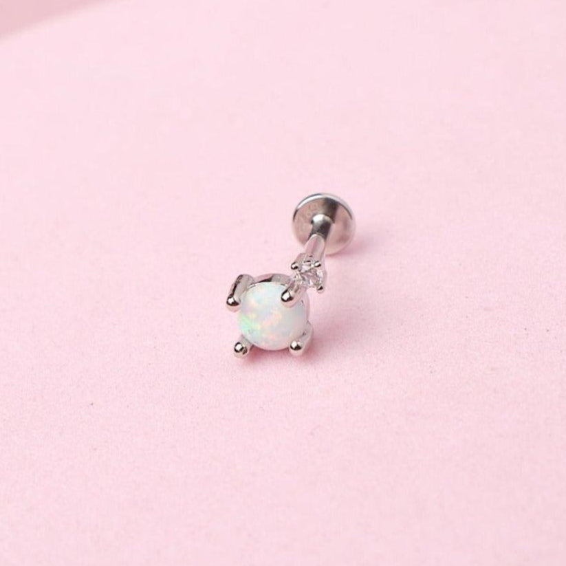 Piercing Wanda - Ópalo - Silver 7x5mm
