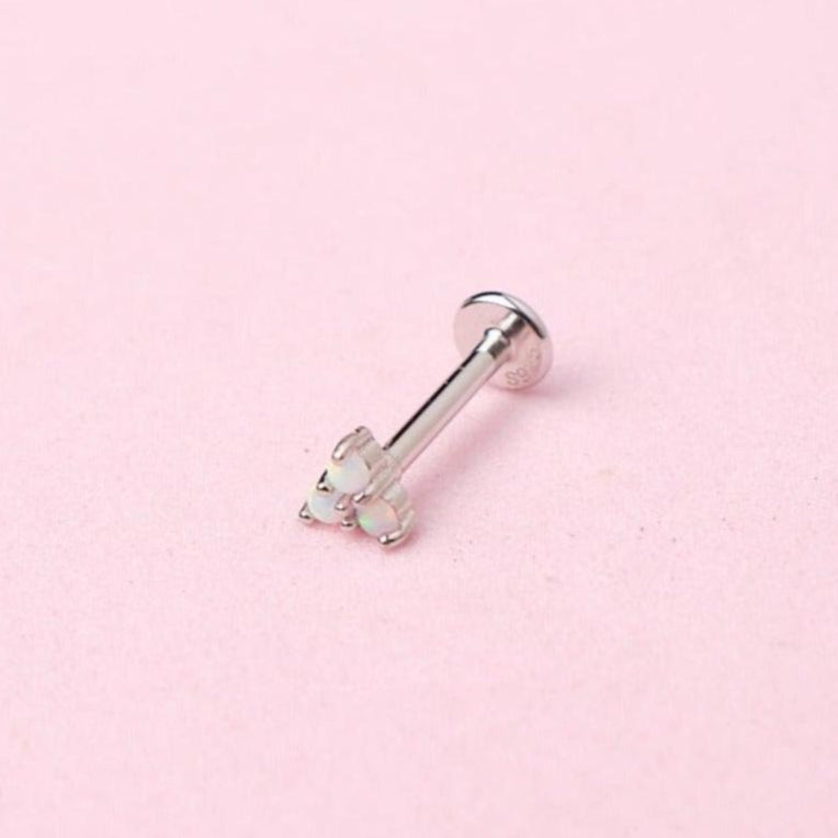 Piercing Casia - Ópalo - Silver - 4 mm