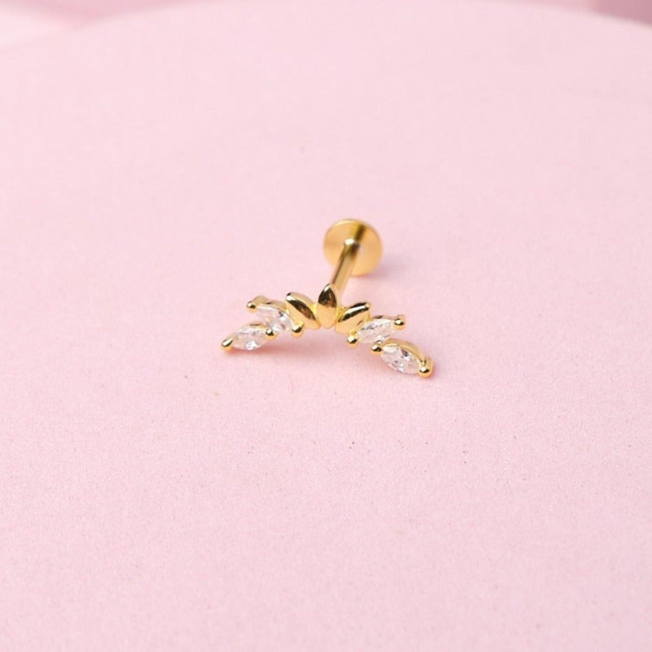 Piercing Emperatriz - Gold - 14x3 mm