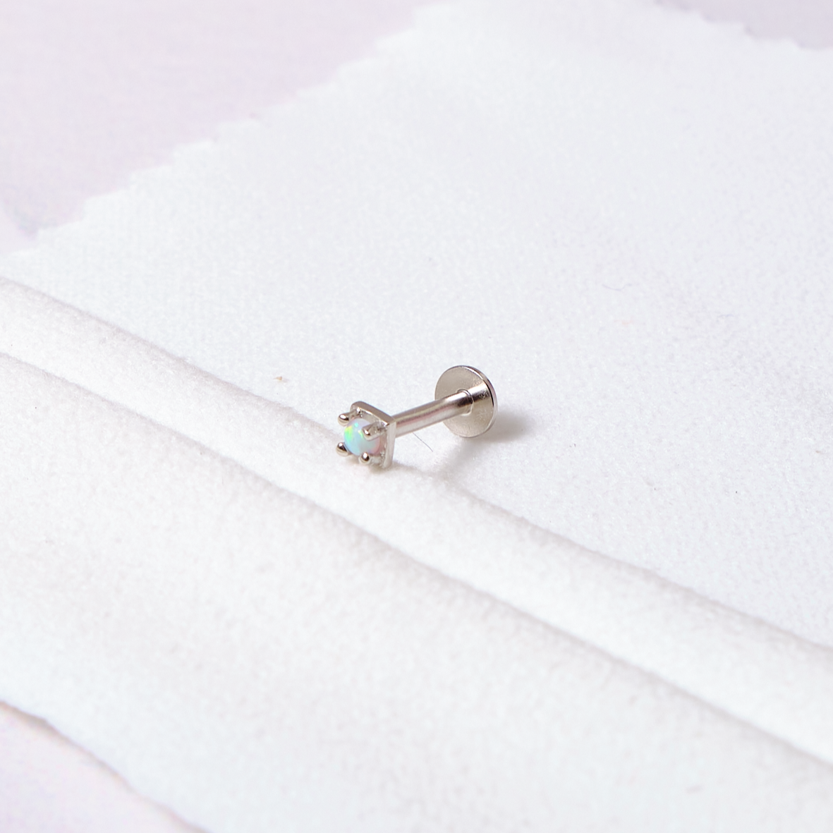 Piercing Valeria - Ópalo - Silver - 3mm