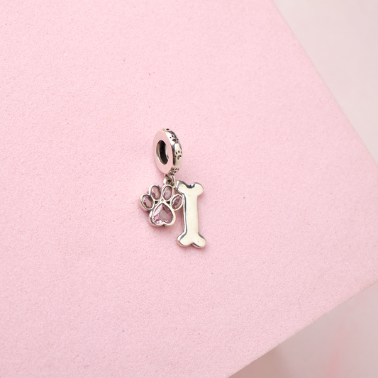 Charm Huella Perro - Rosa