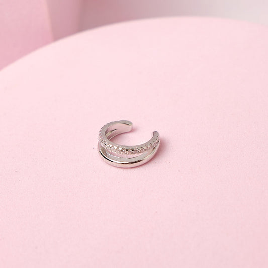 Ear Cuff Maui - Cristal - Silver