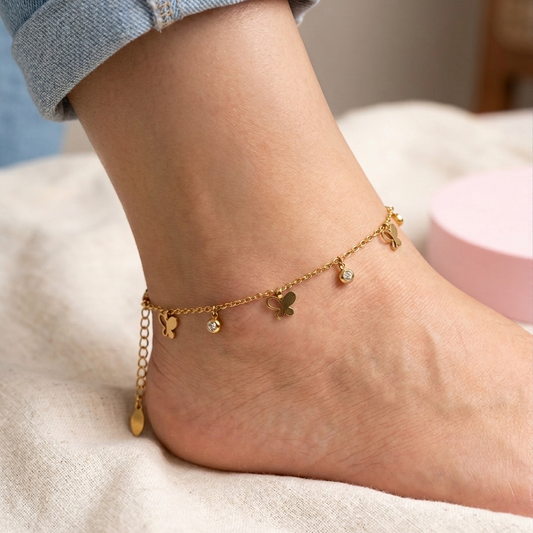 Tobillera Mariposa - Gold