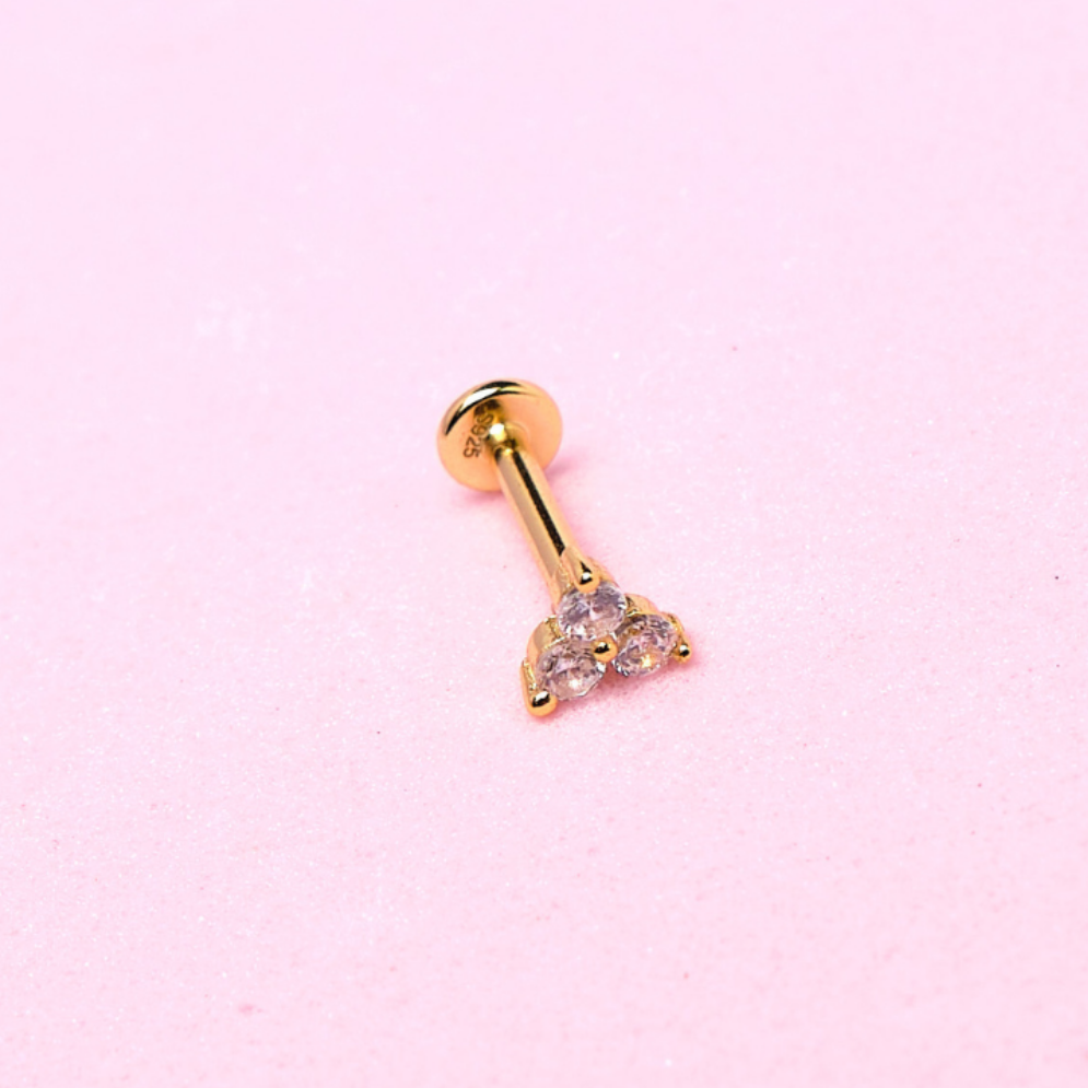 Piercing Casia - Cristal - Gold - 5mm