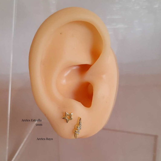 Aretes Estrella - 5mm