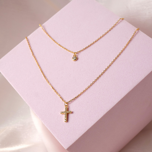 Collar Cross - Gold