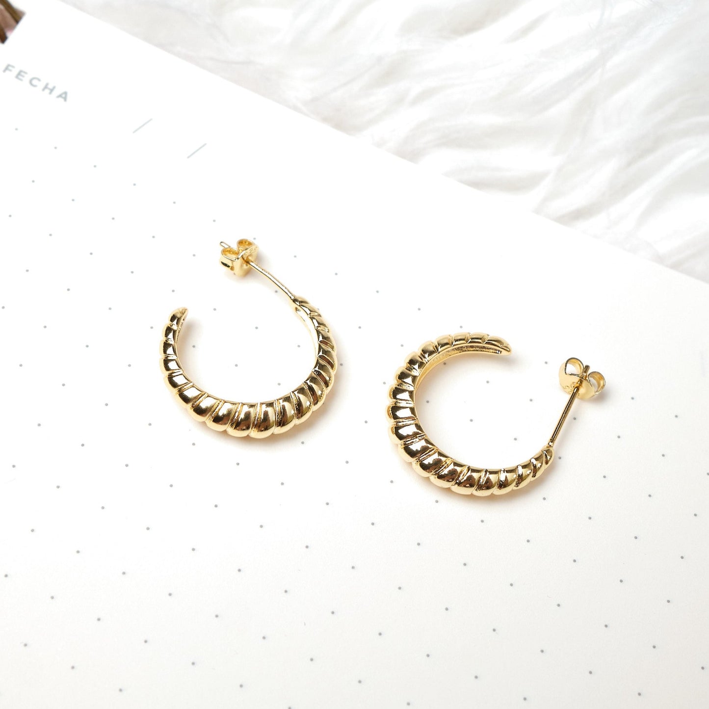 Argollas Luciana - Gold - 17mm