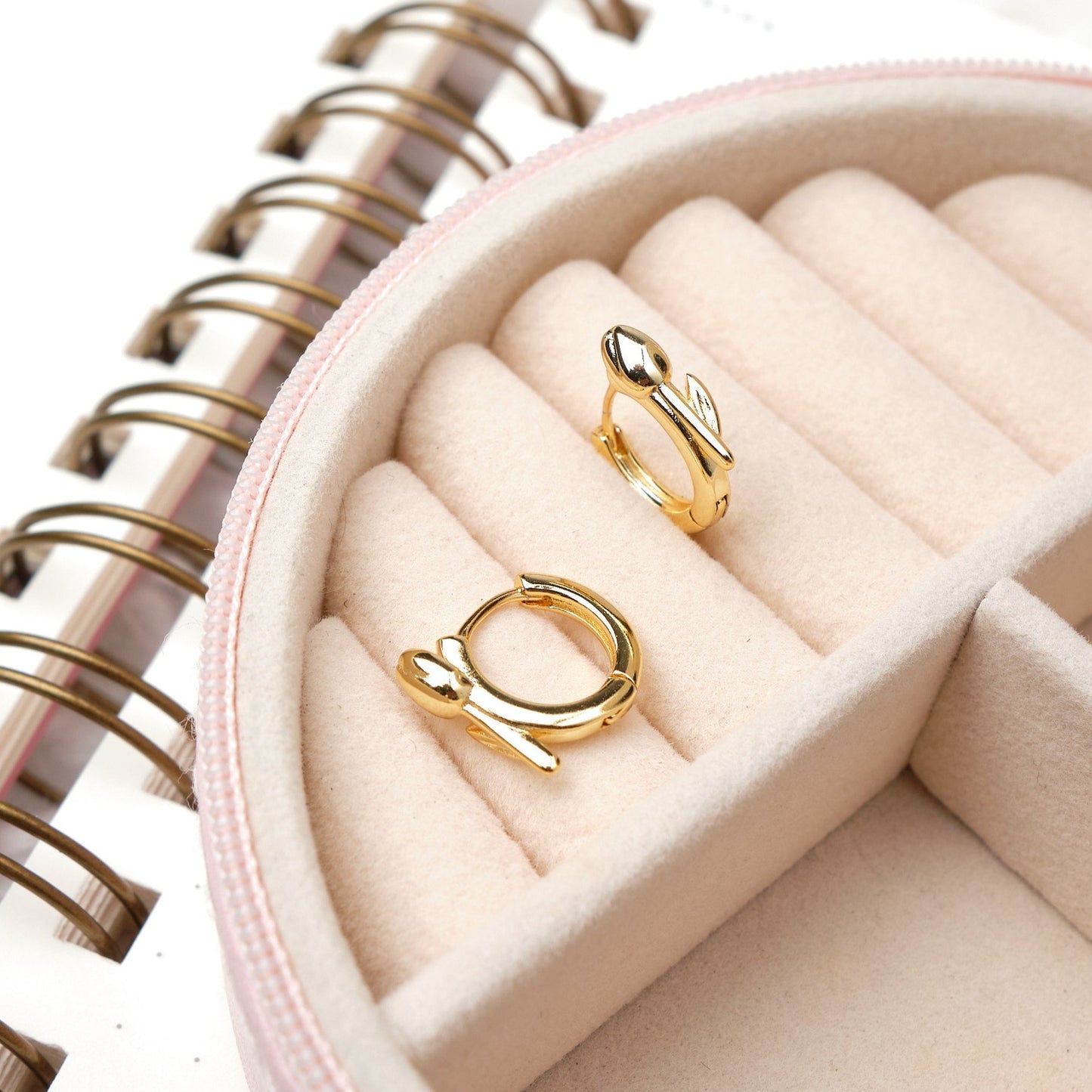 Argollas Tulipán - Gold - 9mm
