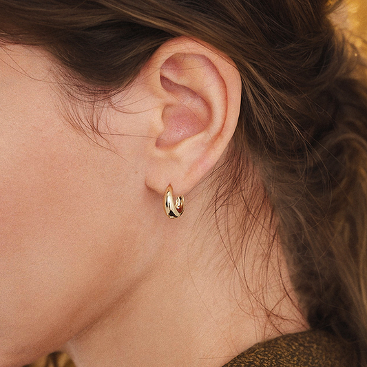 Argollas Aisha- Gold - 10mm