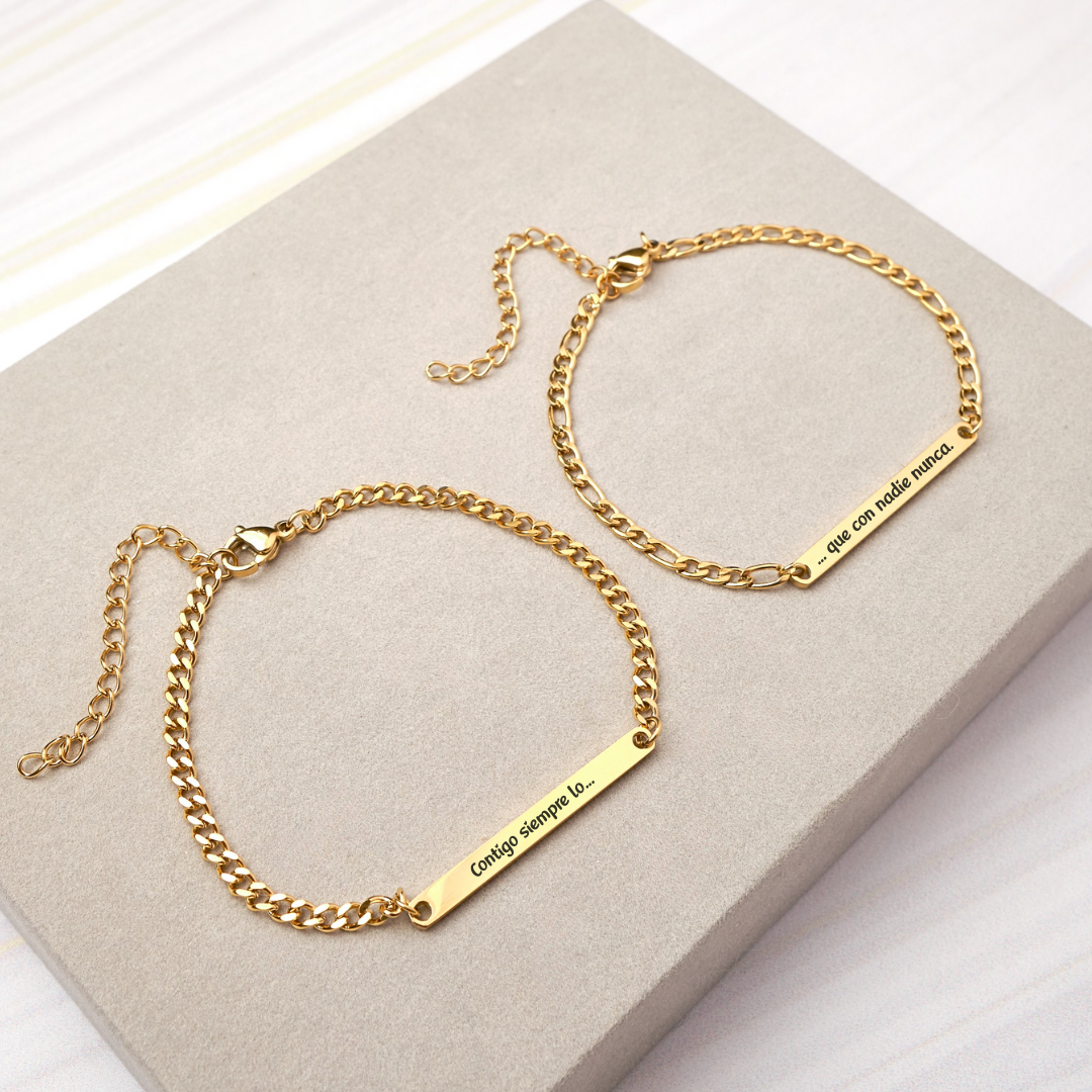 Pack - Pulseras Carla - Gold- Personalizadas