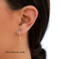 Pendientes Punk - Cristal - Gold - 9mm