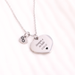 Collar Corazón - Silver - Personalizado