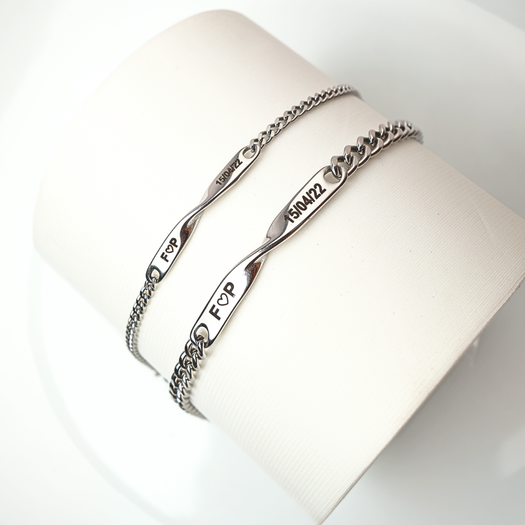 Pack - Pulseras Afrodita -Silver - Personalizadas