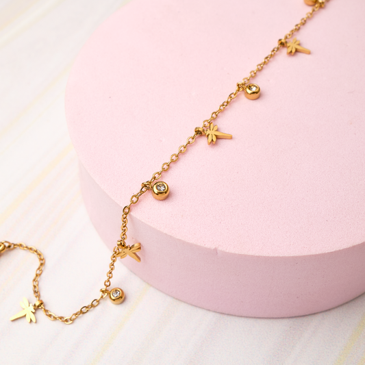 Tobillera Libélula - Gold