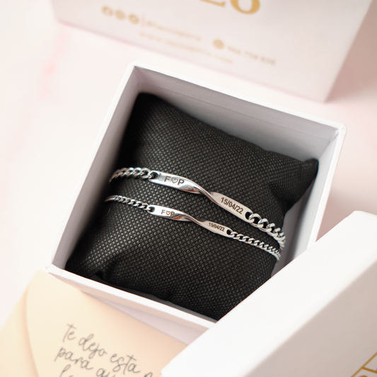 Pack - Pulseras Afrodita -Silver - Personalizadas