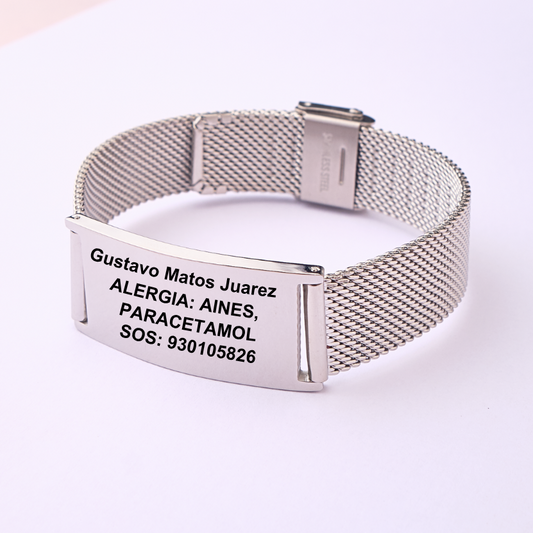 Pulsera Sandra - Silver - Personalizada