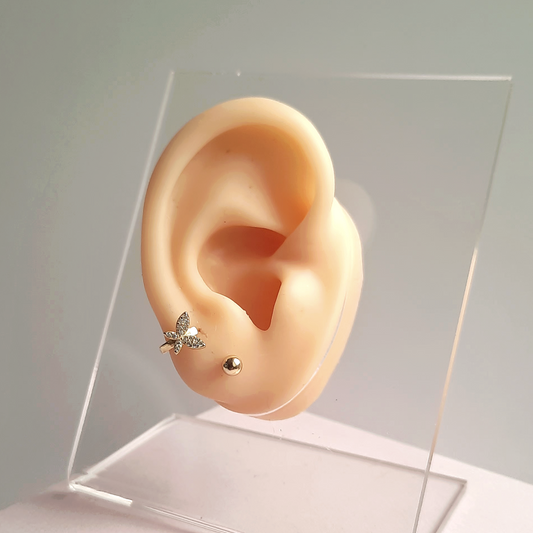 Aretes Gold Pellet - 4mm