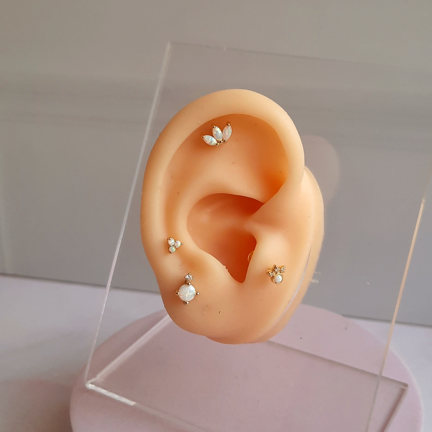 Piercing Cloe - Ópalo Gold - 7x5mm