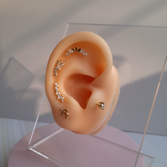 Piercing Emperatriz - Gold - 14x3 mm